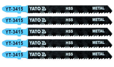 Yato professional jigsaw blades 5 pcs T fitting for aluminium & steel (YT-3415)