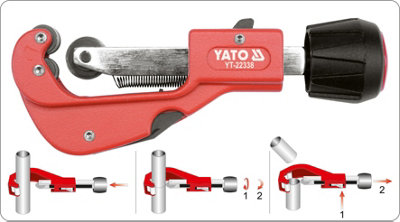 Yato professional pipe cutter pipe slicer adjustable 3-32 mm (YT-22338)