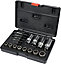 Yato professional roller stud, nuts and screws extractor set 17pcs (YT-06033)