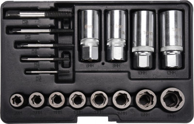 Yato professional roller stud, nuts and screws extractor set 17pcs (YT-06033)