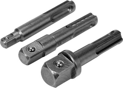 Yato professional SDS Plus socket adaptor set 3 pcs, 1/2", 3/8", 1/4" YT-04686)