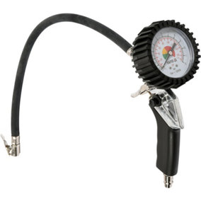 Yato professional tyre inflator, inflating gun 440mm hose with manometer YT-2370