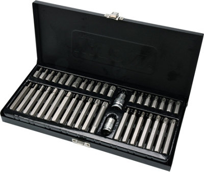 Yato torx, spline and hex screwdriver bits set 40 pcs.