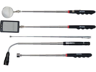 YATO YT-06622 telescopic mirror pick up tool set with torch 5pcs led ...