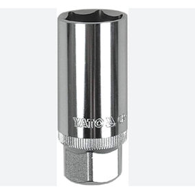 YATO  YT-1254, 1/2" drive sparkplug socket size 21mm, CrV steel, 6 point