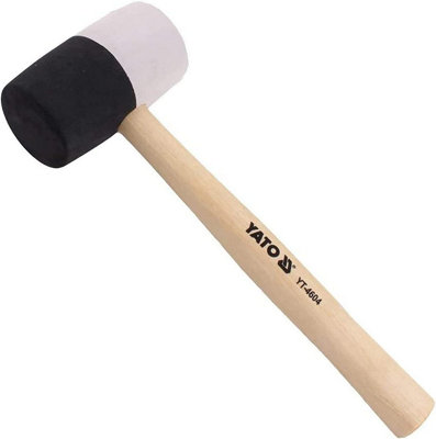 YATO YT-4604, rubber mallet 780gram,  non marking, wooden handle