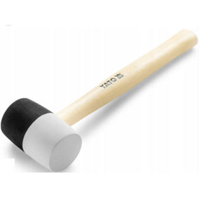 YATO YT-4605, rubber mallet hammer, 980 gram, Non marking head, wooden handle