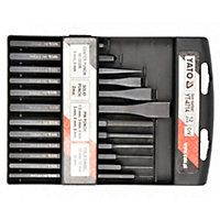 YATO YT-4714, chisel and punch set 12 pcs in handy case, hardened CrV steel