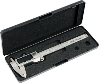 YATO YT-7201, digital caliper stainless steel scale mm/inch | DIY at B&Q