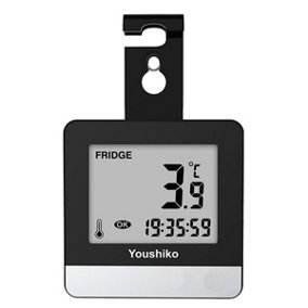 YC9021 Fridge & Freezer thermometer with Easy to Read LCD Display, Max / Min Function