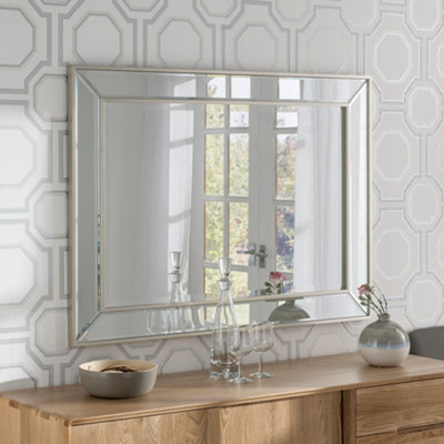 Yearn Angled Wall Mirror Champagne 69.5x95cm