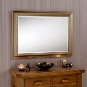 Yearn Classic Champagne Framed Wall Mirror 102x74cm