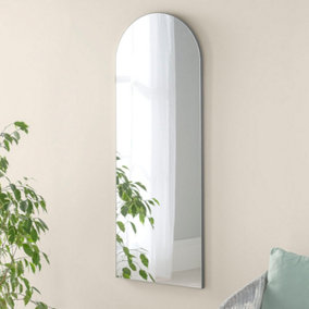 Yearn Minimal Arch Silver dressing mirror 120x45cm