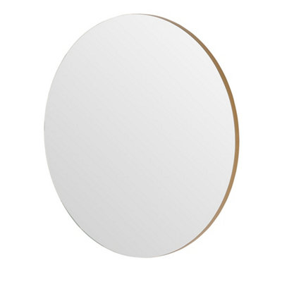 Yearn minimal Round Wall Mirror Gold 70cm