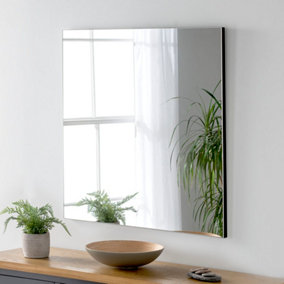 Yearn Minimal Wall mirror Black 80x80cm
