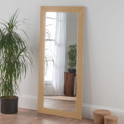 Yearn Oak Effect Framed Wall Mirror