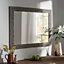 Yearn Rustic Grey framed Wall Mirror 89x114cm