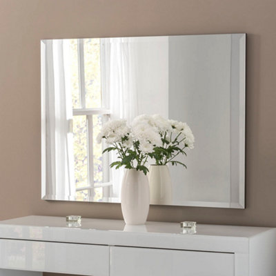 Yearn Simple Bevelled Mirror 102x76cm