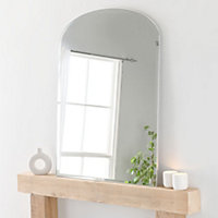 Yearn Simplicity Mantle Mirror Bevelled 92(w) x 121cm(h) Silver