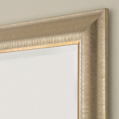 Yearn Textured Champagne Framed Wall Mirror 102.5x74.5cm