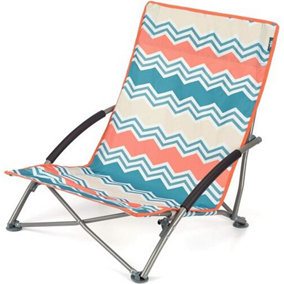 Yello Low Folding Beach Chair Zig Zag