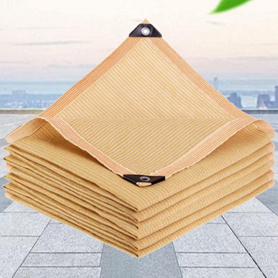 Yellow 3x4m Rectangular Shade Net 80% UV Protection
