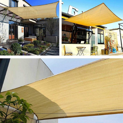 Yellow 3x4m Rectangular Shade Net 80% UV Protection
