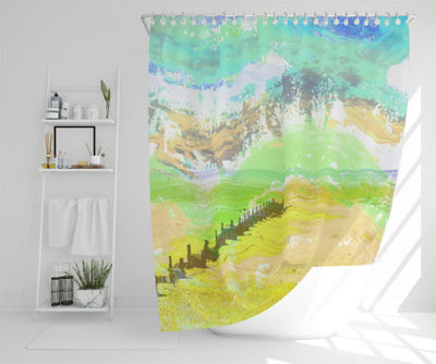 Yellow beach (Shower Curtain) / Default Title Price Comparisons | Compare The Build