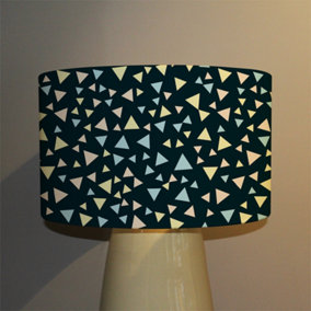 Yellow & Blue Triangles (Ceiling & Lamp Shade) / 45cm x 26cm / Ceiling Shade