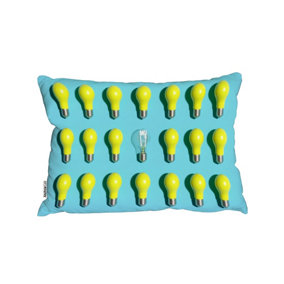 Yellow Bulbs Cushion / 30cm x 45cm