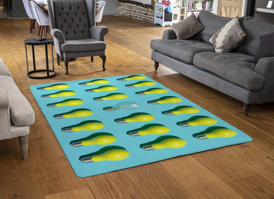 Yellow Bulbs Rug / Medium: 80x150cm