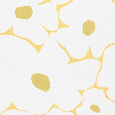 Yellow Flower White Stone Non Slip Bath Mat - 3