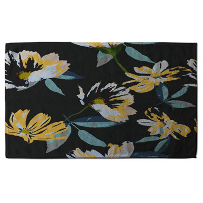 Yellow Flowers on Green (Bath Towel) / Default Title