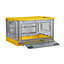 Yellow Folding Stackable Wardrobe Storage Bin Double Door Collapsible Storage Box Cupboard Tabletop Organizer 47L