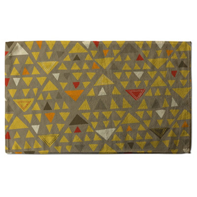 Yellow Geometric Triangles (Bath Towel) / Default Title Price Comparisons | Compare The Build