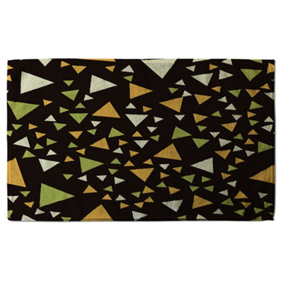 Yellow  Green Triangles (Bath Towel) / Default Title