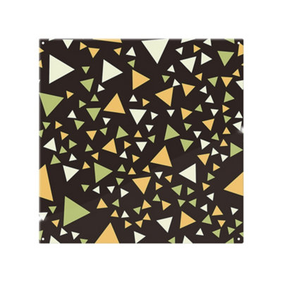 Yellow Green Triangles Splash Back designer style