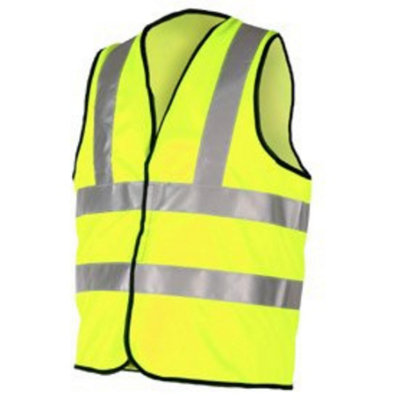 Yellow Hi Vis High Visibility Vest Waistcoat Viz Jacket Safety EN471 Safety (xL)