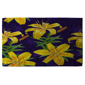 Yellow lily flowers (Bath Towel) / Default Title