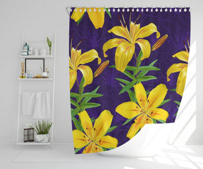 Yellow lily flowers (Shower Curtain) / Default Title Price Comparisons | Compare The Build