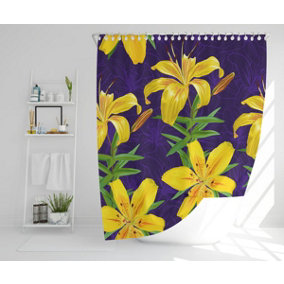 Yellow lily flowers (Shower Curtain) / Default Title