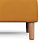 Yellow Modern Rectangular Tufted Velvet Upholstered Storage Ottoman with Rubberwood Legs