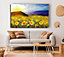 Yellow Mountain Sunrise Canvas Print Wall Art - Medium 20 x 32 Inches