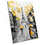 Yellow Paris Eiffel Tower CANVAS WALL ARTWORK Portrait Print Art (H)122cm x (W)81cm