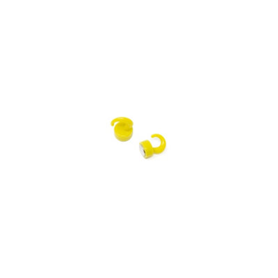 Yellow Plastic Mini Magnetic Hooks for Fridge