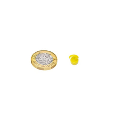 Yellow Plastic Mini Magnetic Hooks for Fridge