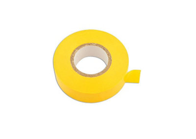 Yellow PVC Insulation Tape 19mm x 20m Pk 10 Connect 30382