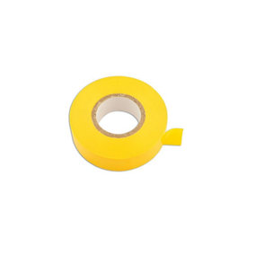 Yellow PVC Insulation Tape 19mm x 20m Pk 10 Connect 30382