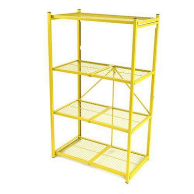 Yellow Rapid Folding Shelving 1515h x 905w x 515d 4 Shelves