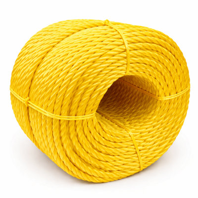 Yellow Rope Polypropylene Strong Poly General Purpose Rope - 10mm x ...